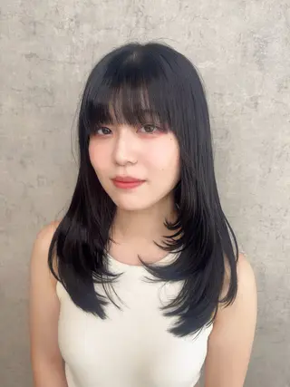 ミディアム KAEDE🎀 縮毛矯正＆パーマ特化のヘアスタイル