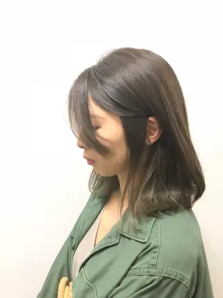 ミディアム カラー コレットヘアー 田中アヤノのヘアスタイル