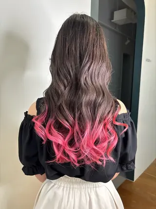 ロング カラー ハードパーマ Rico💜のヘアスタイル