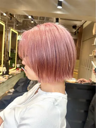 ショート 🩵縮毛矯正/ブリー チ/髪質改善/いつかのヘアスタイル