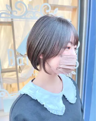 ショート 馬場智哉 白髪ぼかしハイライトのヘアスタイル