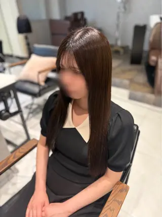 ロング ハルカ🌷ナチュラル 盛れ/韓国ヘアのヘアスタイル