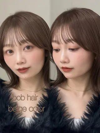 ショート カラー Aura所属・丸山 心 / 艶カラーのヘアスタイル