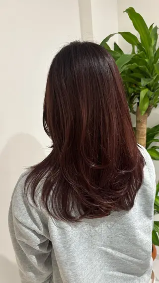 セミロング カラー 🎀透明感× 赤み消し🎀正源のヘアスタイル