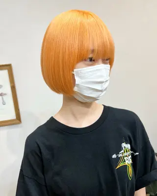 ショート カラー ヘアアレンジ lani ブリーチ /ダブルカラーのヘアスタイル