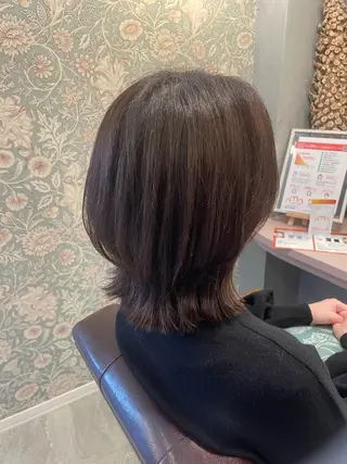 セミロング hair make echo滿木あい花のヘアスタイル