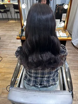 ロング カラー ハイトーン/カラー/ ヘアセット/松田健佑のヘアスタイル