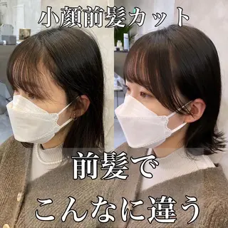 ミディアム レイヤーと顔まわり 大好き❣️関口拓馬のヘアスタイル