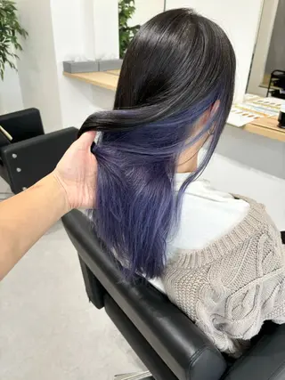 ロング ケアブリーチ 黒瀬有汰のヘアスタイル