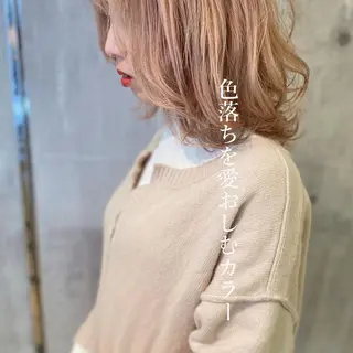 ミディアム カラー 田室 和幸のヘアスタイル