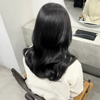 セミロング RINA 韓国ヘア/半個室のヘアスタイル