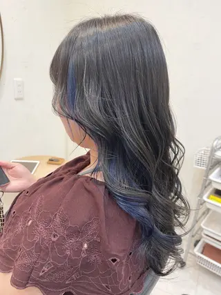 ロング カラー シマオカイッセイ 個室サロンaceのヘアスタイル