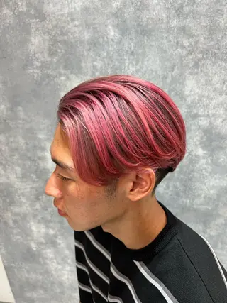 ショート カラー メンズ 大人GAL製造機/カ ラー×エクステゆいとのヘアスタイル