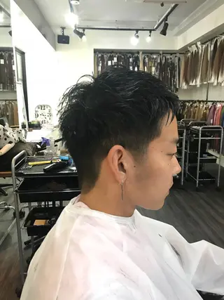 ショート メンズ WEST OLAND 安藤のヘアスタイル