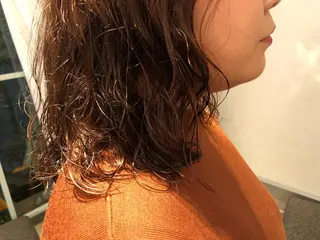ミディアム カラー パーマ レイヤーカット✂️ 横浜No1♡下鳥翔子のヘアスタイル