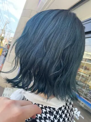 ミディアム カラー くびれミディアム/似 合わせ/鎌倉/edAのヘアスタイル