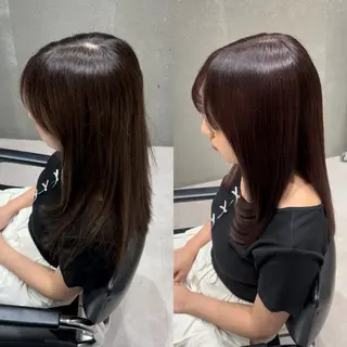 ミディアム カラー 髪質改善ヘアケア 艶髪特化/上田のヘアスタイル