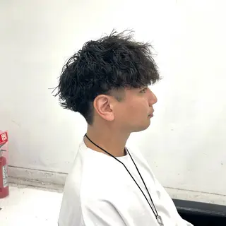 ショート パーマ メンズ 【メンズパーマ特化】 🍏網中勇喜のヘアスタイル