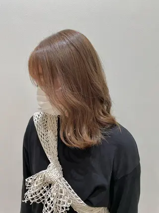 セミロング 透明感カラー♡ Mahoのヘアスタイル