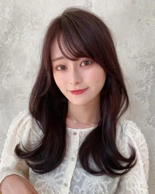 ロング 🧡くびれヘア/前髪 顔周り🧡久原結衣のヘアスタイル
