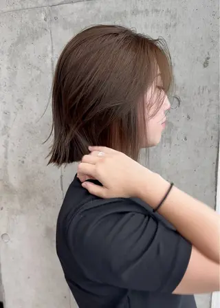 ショート ✨透明感カラー/縮毛 恵比寿HAYATO✨のヘアスタイル