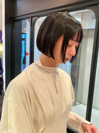 ショート rizu🤎/ ボブ /ブラウンカラーのヘアスタイル