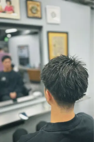 ショート メンズ 池袋メンズパーマ フェード純平のヘアスタイル