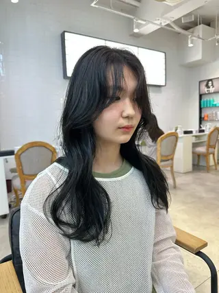 ロング 韓国ヘアメンズ・レデ ィース特化ミクのヘアスタイル