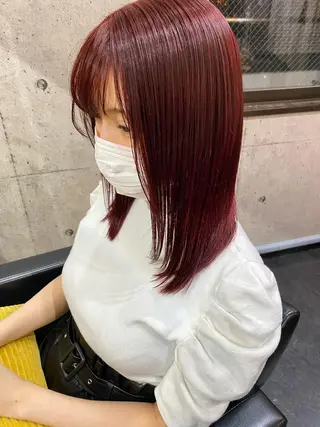 ミディアム カラー ⭕️ダメージレス特化 髪質改善🥇丸山憲人のヘアスタイル