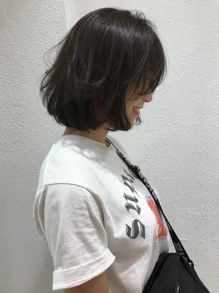 ショート カラー 当日予約🆗✂︎ ウエモト　タクのヘアスタイル
