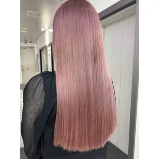 セミロング カラー うる艶カラー /縮毛矯正✨レオンのヘアスタイル