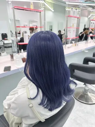 セミロング カラー パーマ ヘアアレンジ メンズ 🤍透明感カラー🤍 似合わせ🤍AINEのヘアスタイル