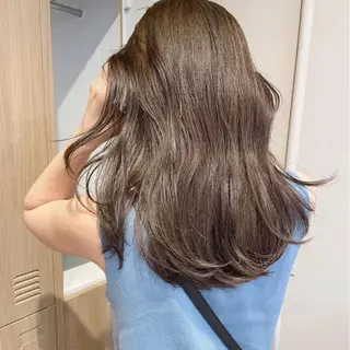 カラー オリーブ🎶アッシュ グレージュちひろ🧸のヘアスタイル