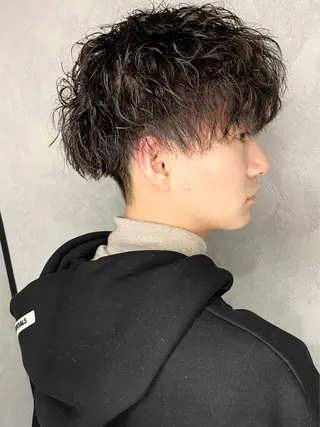 ミディアム パーマ メンズ 🌾内山 龍介🌾のヘアスタイル