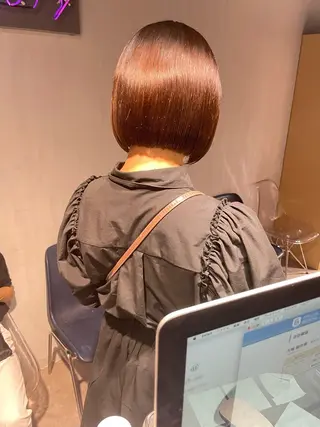 ミディアム カラー 🦋ハイトーンボブ ショート🦋トシキのヘアスタイル