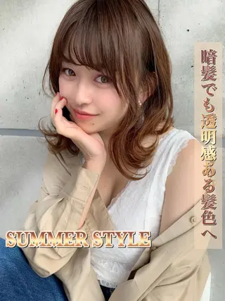 セミロング カラー ✨上品レディーなヘア スタイルへ✨髙木諒也のヘアスタイル