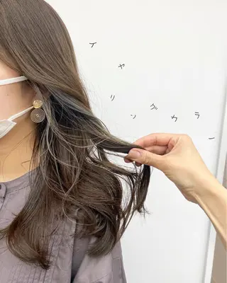 ロング カラー ☀️透明感color KURO☀️のヘアスタイル