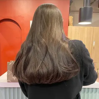 カラー オリーブ🎶アッシュ グレージュちひろ🧸のヘアスタイル