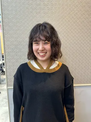 ショート パーマ さとう あやかのヘアスタイル