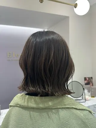 ミディアム カラー 韓国レイヤー✨ yasuko銀座のヘアスタイル