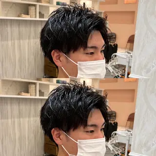 メンズ 梅田 カットモデル募集のヘアスタイル