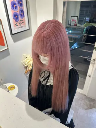 ロング カラー HANAME 原宿美容室のヘアスタイル