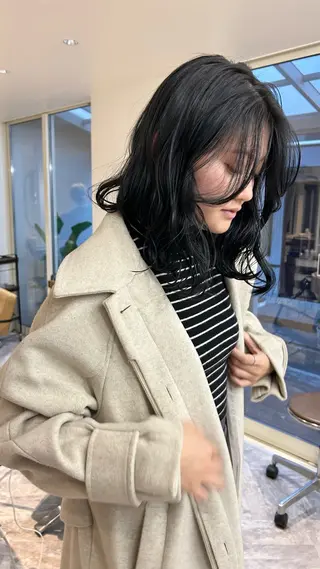 ミディアム カラー じゅわっと暖色カラー 🍊Moemiのヘアスタイル