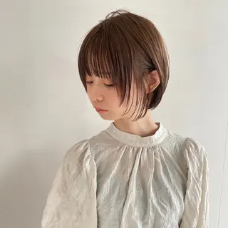 ショート カラー ボブ/ミルクティー /博多/DAI/店長のヘアスタイル