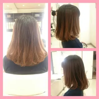 ミディアム キンジョウ エナミのヘアスタイル