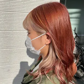 セミロング カラー FERIAあべの KARINのヘアスタイル