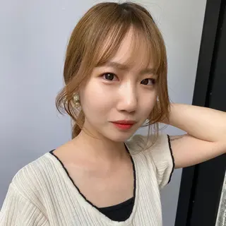 セミロング Pia ツボイ ケイタのヘアスタイル