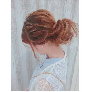 ロング ヘアアレンジ 透明感♡︎♡︎ 佐々木早苗のヘアスタイル