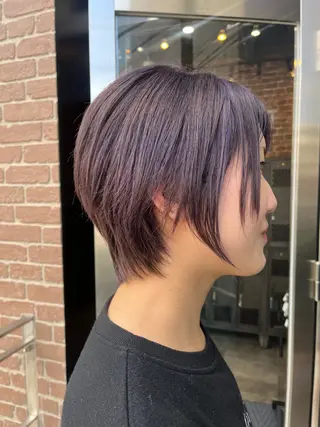 ミディアム カラー 久木原 ゆりのヘアスタイル