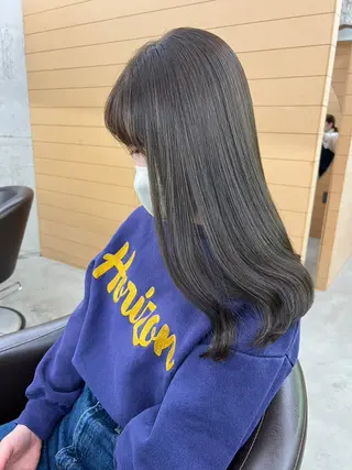 ミディアム カラー パーマ ヘアアレンジ ヘアケア特化型サロン newi 梅田のヘアスタイル
